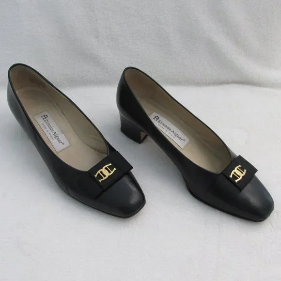 Escarpins Etienne Aigner Fiesta Noir Daim - Talons Moyen, Taille US 7.5, Occasion